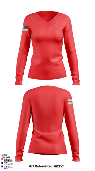 Women's Long Sleeve Vneck Shirt, , , Teamtime, Team time, sublimation, custom sports apparel, team uniforms, spirit wear, spiritwear, sports uniforms, custom shirts, team store, custom team store, fundraiser sports, apparel fundraiser