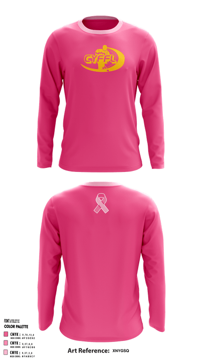CYFFL Flag Football 14928130 Long Sleeve Performance Shirt - 1
