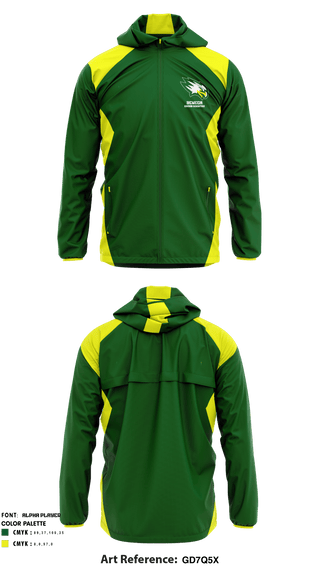 Windbreaker, Seneca High School Cross Country, Cross Country, Teamtime, Team time, sublimation, custom sports apparel, team uniforms, spirit wear, spiritwear, sports uniforms, custom shirts, team store, custom team store, fundraiser sports, apparel fundraiser
