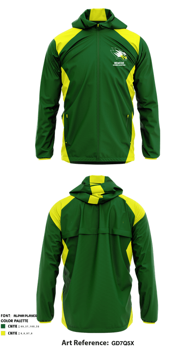 Seneca High School Cross Country 89876981 Windbreaker - 1