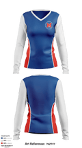 Midway High School Volleyball 88338972 Women's Long Sleeve V-neck Shirt - 1