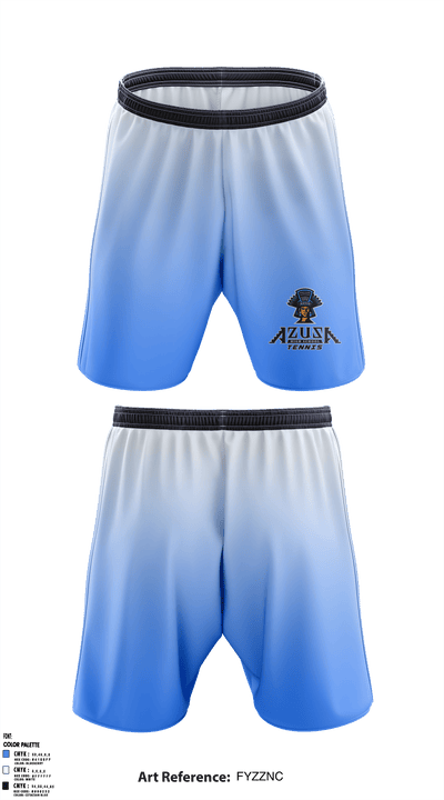 Azusa High School Tennis 24011591 Athletic Shorts With Pockets - 1