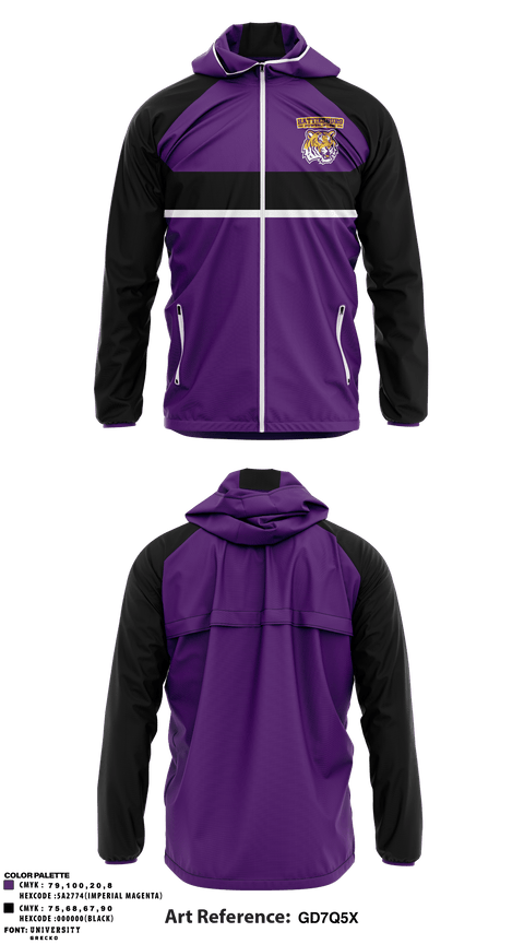 Windbreaker, Hattiesburg High School Powerlifting, Spirit Store, Teamtime, Team time, sublimation, custom sports apparel, team uniforms, spirit wear, spiritwear, sports uniforms, custom shirts, team store, custom team store, fundraiser sports, apparel fundraiser