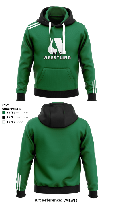 Aiea High School Wrestling 79734780 Hoodie - 1