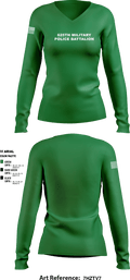 625th Military Police Battalion 15733461 Women's Long Sleeve V-neck Shirt - 1