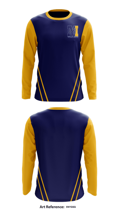 Marcum-Illinois Union Elementary 63195154 Long Sleeve Performance Shirt - 1