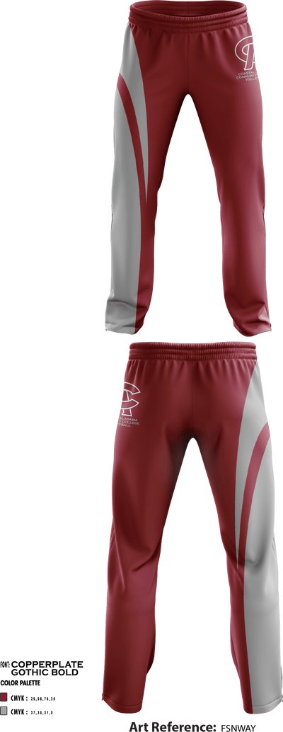 Coastal Alabama Community College Volleyball 60347346 Sweatpants - 1