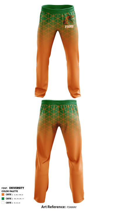 FAMU Basketball 10997102 Sweatpants - 1