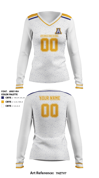 Women's Long Sleeve Vneck Shirt, Archbold High School Women's Volleyball, Women's Volleyball, Teamtime, Team time, sublimation, custom sports apparel, team uniforms, spirit wear, spiritwear, sports uniforms, custom shirts, team store, custom team store, fundraiser sports, apparel fundraiser