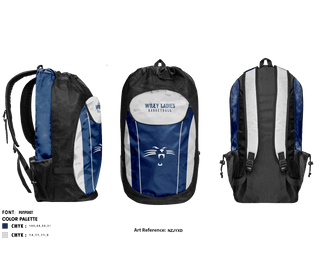 Gear Bag, Wiley Ladies Basketball, Women's Basketball, Teamtime, Team time, sublimation, custom sports apparel, team uniforms, spirit wear, spiritwear, sports uniforms, custom shirts, team store, custom team store, fundraiser sports, apparel fundraiser