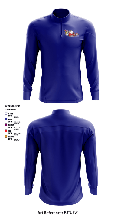 B Buzz Baseball League 70409945 Quarter Zip Jacket - 3