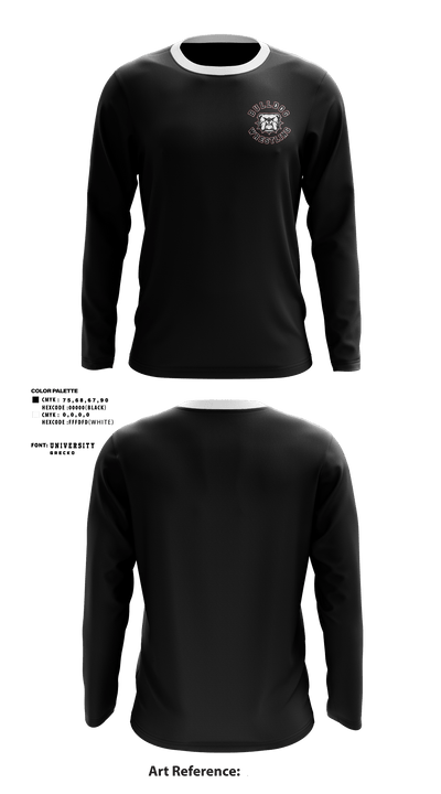 Bulldog Wrestling Club 25100295 Long Sleeve Performance Shirt - 2