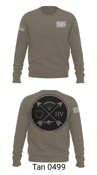 Crew Neck Sweatshirt, , Army, Teamtime, Team time, sublimation, custom sports apparel, team uniforms, spirit wear, spiritwear, sports uniforms, custom shirts, team store, custom team store, fundraiser sports, apparel fundraiser