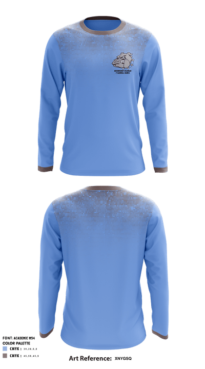 Archbishop Coleman F Carroll High School Dance 50897000 Long Sleeve Performance Shirt - 1