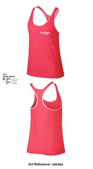 Women's Track Singlet, All Stars, Track & Field, Teamtime, Team time, sublimation, custom sports apparel, team uniforms, spirit wear, spiritwear, sports uniforms, custom shirts, team store, custom team store, fundraiser sports, apparel fundraiser