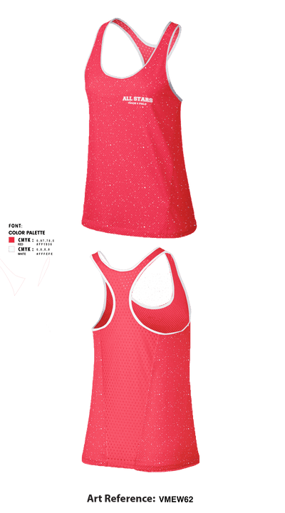 All Stars 5597088 Women's Track Singlet - 1