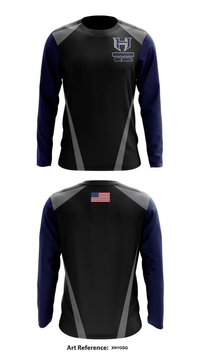 Hendrickson High School 62261568 Long Sleeve Performance Shirt - 1