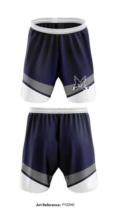 Manasquan High School Hockey 74515350 Athletic Shorts With Pockets - 1