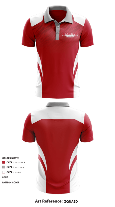 Archer Athletic Association 85302557 Short Sleeve Performance Polo - 6