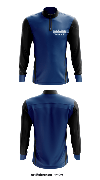 Susan B. Anthony Elementary 24995928 Quarter Zip Jacket - 1