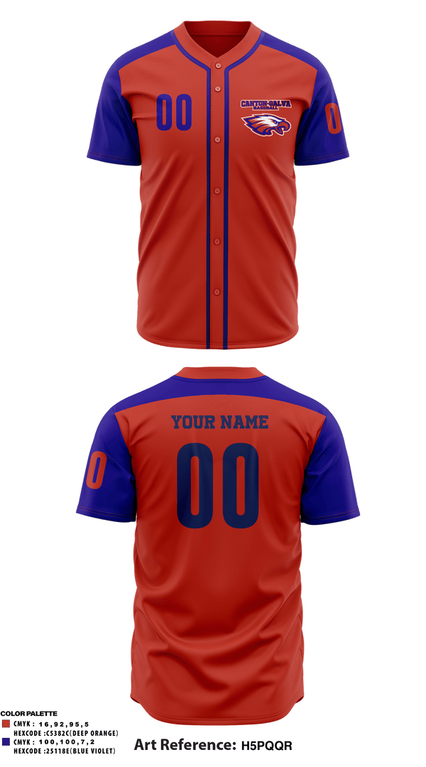 Two Button Baseball Jersey, Canton-Galva Senior High School Baseball, Baseball, Teamtime, Team time, sublimation, custom sports apparel, team uniforms, spirit wear, spiritwear, sports uniforms, custom shirts, team store, custom team store, fundraiser sports, apparel fundraiser