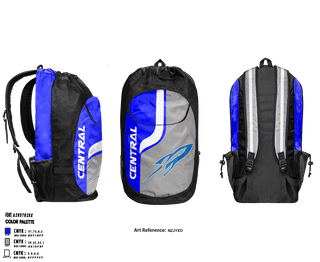 Gear Bag, Central High School (Burlington), Track & Field, Teamtime, Team time, sublimation, custom sports apparel, team uniforms, spirit wear, spiritwear, sports uniforms, custom shirts, team store, custom team store, fundraiser sports, apparel fundraiser