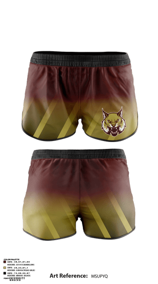 Track Shorts, Ninety Six Lady Wildcats, Women's Soccer, Teamtime, Team time, sublimation, custom sports apparel, team uniforms, spirit wear, spiritwear, sports uniforms, custom shirts, team store, custom team store, fundraiser sports, apparel fundraiser