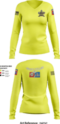 407th Brigade Support Battalion 57038520 Women's Long Sleeve V-neck Shirt - 1