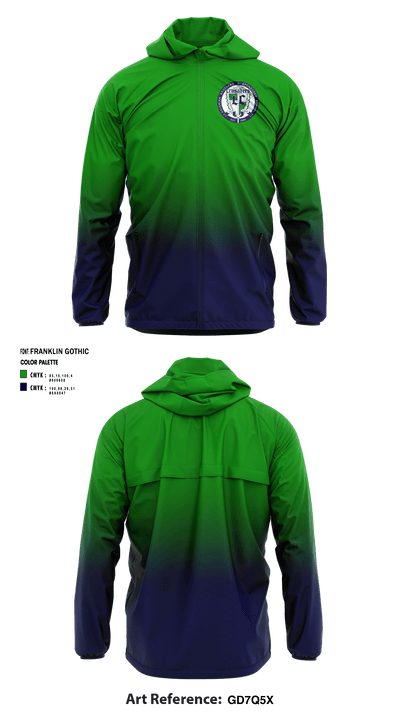 Lowell Catholic High School Cheer 34375837 Windbreaker - 1