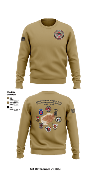 Crew Neck Sweatshirt, , Army, Teamtime, Team time, sublimation, custom sports apparel, team uniforms, spirit wear, spiritwear, sports uniforms, custom shirts, team store, custom team store, fundraiser sports, apparel fundraiser