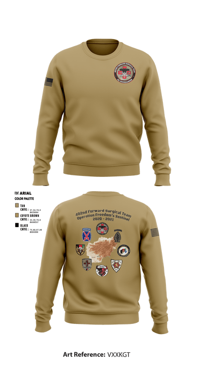 402nd Forward Surgical Team 1621441 Crew Neck Sweatshirt - 5