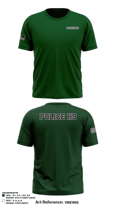 Police K9 35090090 Short Sleeve Performance Shirt - 1