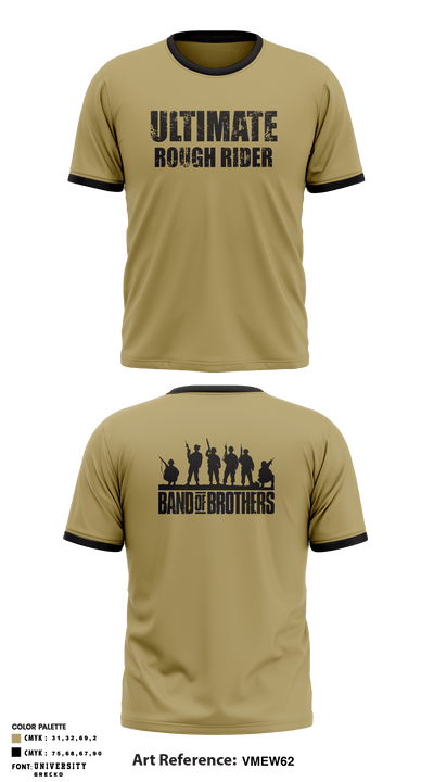 Band of Brothers Wrestling 16257314 Short Sleeve Performance Shirt - 1