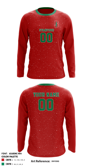 Long Sleeve Performance Shirt, Stanford University Volleyball, Men's Volleyball, Teamtime, Team time, sublimation, custom sports apparel, team uniforms, spirit wear, spiritwear, sports uniforms, custom shirts, team store, custom team store, fundraiser sports, apparel fundraiser