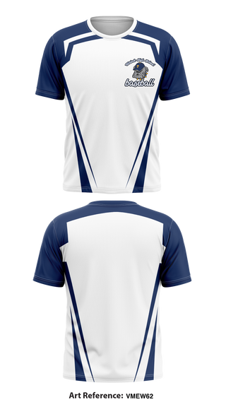 Turlock High School baseball 77754555 Short Sleeve Performance Shirt - 1