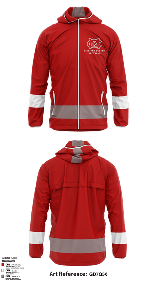 Windbreaker, Michigan Center Senior High School Softball, Softball, Teamtime, Team time, sublimation, custom sports apparel, team uniforms, spirit wear, spiritwear, sports uniforms, custom shirts, team store, custom team store, fundraiser sports, apparel fundraiser