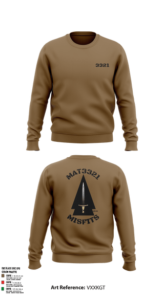 Crew Neck Sweatshirt, , Army, Teamtime, Team time, sublimation, custom sports apparel, team uniforms, spirit wear, spiritwear, sports uniforms, custom shirts, team store, custom team store, fundraiser sports, apparel fundraiser