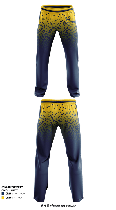 Wilkes University Swimming 33902345 Sweatpants - 1