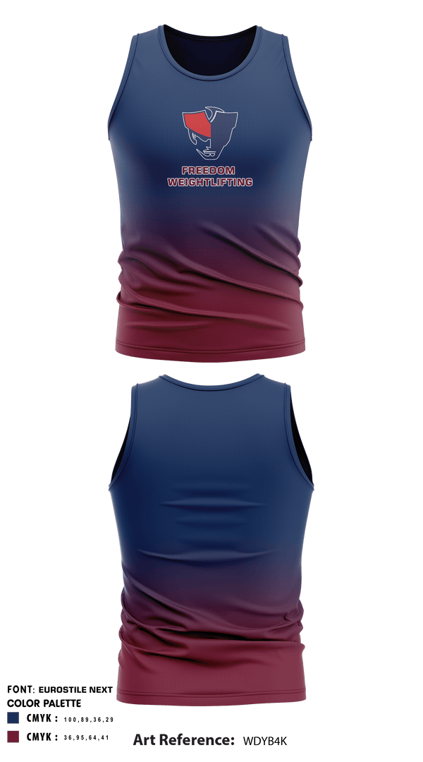 Tank Top, Freedom Girls Weightlifting, Spirit Store, Teamtime, Team time, sublimation, custom sports apparel, team uniforms, spirit wear, spiritwear, sports uniforms, custom shirts, team store, custom team store, fundraiser sports, apparel fundraiser