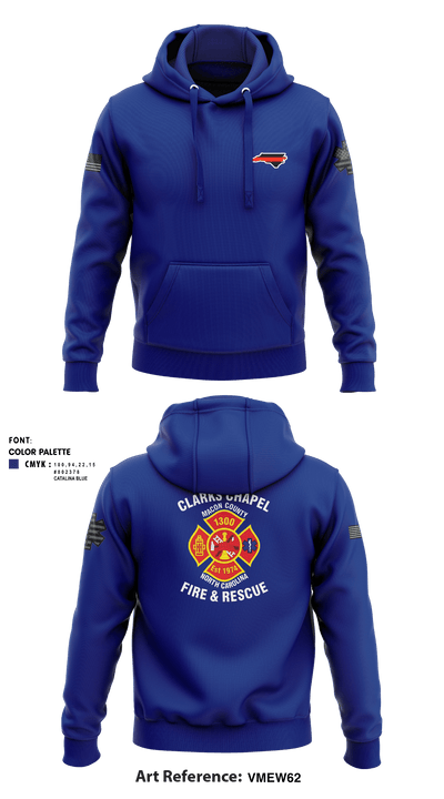 Clarks Chapel Fire & Rescue 66405091 Hoodie - 1