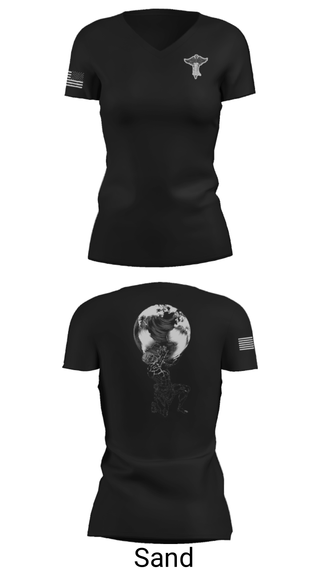 Women's Short Sleeve Vneck Shirt, , Air Force, Teamtime, Team time, sublimation, custom sports apparel, team uniforms, spirit wear, spiritwear, sports uniforms, custom shirts, team store, custom team store, fundraiser sports, apparel fundraiser