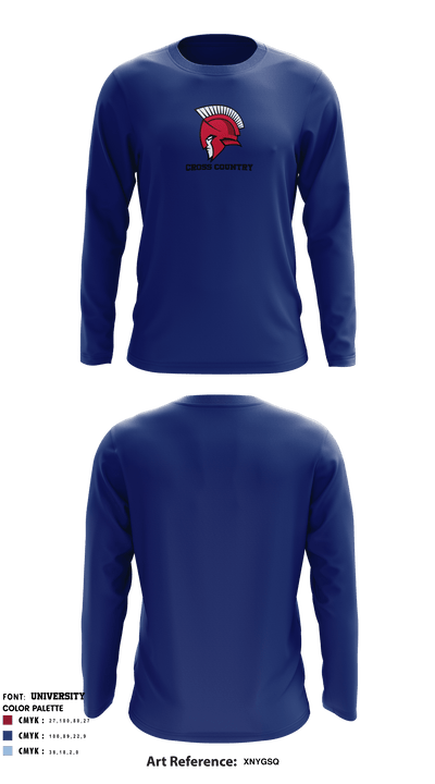 Antioch Spartans 69324892 Long Sleeve Performance Shirt - 3