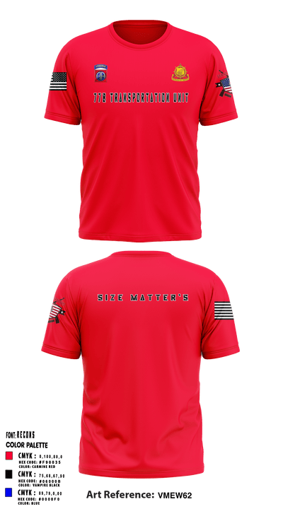 778 Transportation Unit 3818155 Short Sleeve Performance Shirt - 1