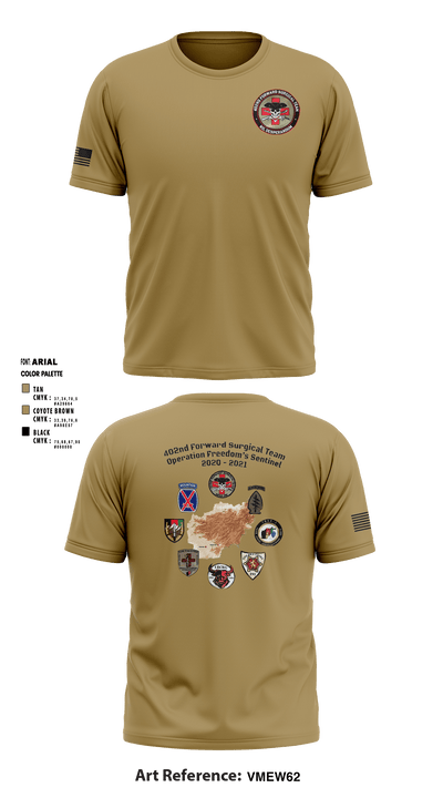 402nd Forward Surgical Team 1621441 Short Sleeve Performance Shirt - 5