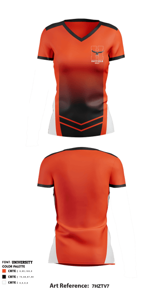 Women's Short Sleeve Vneck Shirt, Hayfield Secondary School Golf, Golf, Teamtime, Team time, sublimation, custom sports apparel, team uniforms, spirit wear, spiritwear, sports uniforms, custom shirts, team store, custom team store, fundraiser sports, apparel fundraiser