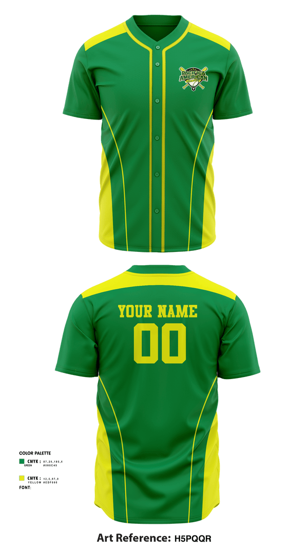 Full Button Baseball Jersey, Pacifica American Little League, Baseball, Teamtime, Team time, sublimation, custom sports apparel, team uniforms, spirit wear, spiritwear, sports uniforms, custom shirts, team store, custom team store, fundraiser sports, apparel fundraiser