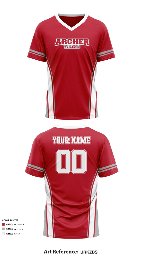 Mens Soccer Jersey, Archer Athletic Association, School Spirit Store, Teamtime, Team time, sublimation, custom sports apparel, team uniforms, spirit wear, spiritwear, sports uniforms, custom shirts, team store, custom team store, fundraiser sports, apparel fundraiser