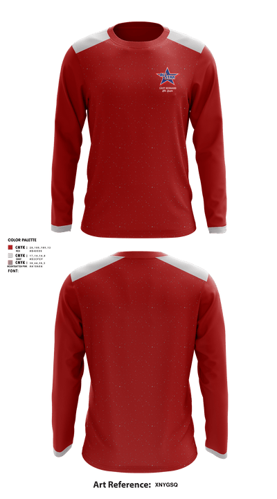 East Bernard Little League 21564984 Long Sleeve Performance Shirt - 1