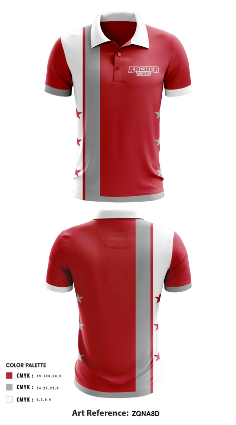 Short Sleeve Performance Polo, Archer Athletic Association, School Spirit Store, Teamtime, Team time, sublimation, custom sports apparel, team uniforms, spirit wear, spiritwear, sports uniforms, custom shirts, team store, custom team store, fundraiser sports, apparel fundraiser