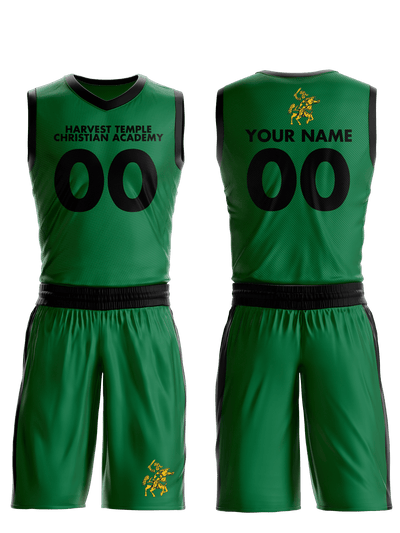 Harvest Temple Christian Academy Junior High School Basketball 97137941 Basketball Uniform - 1